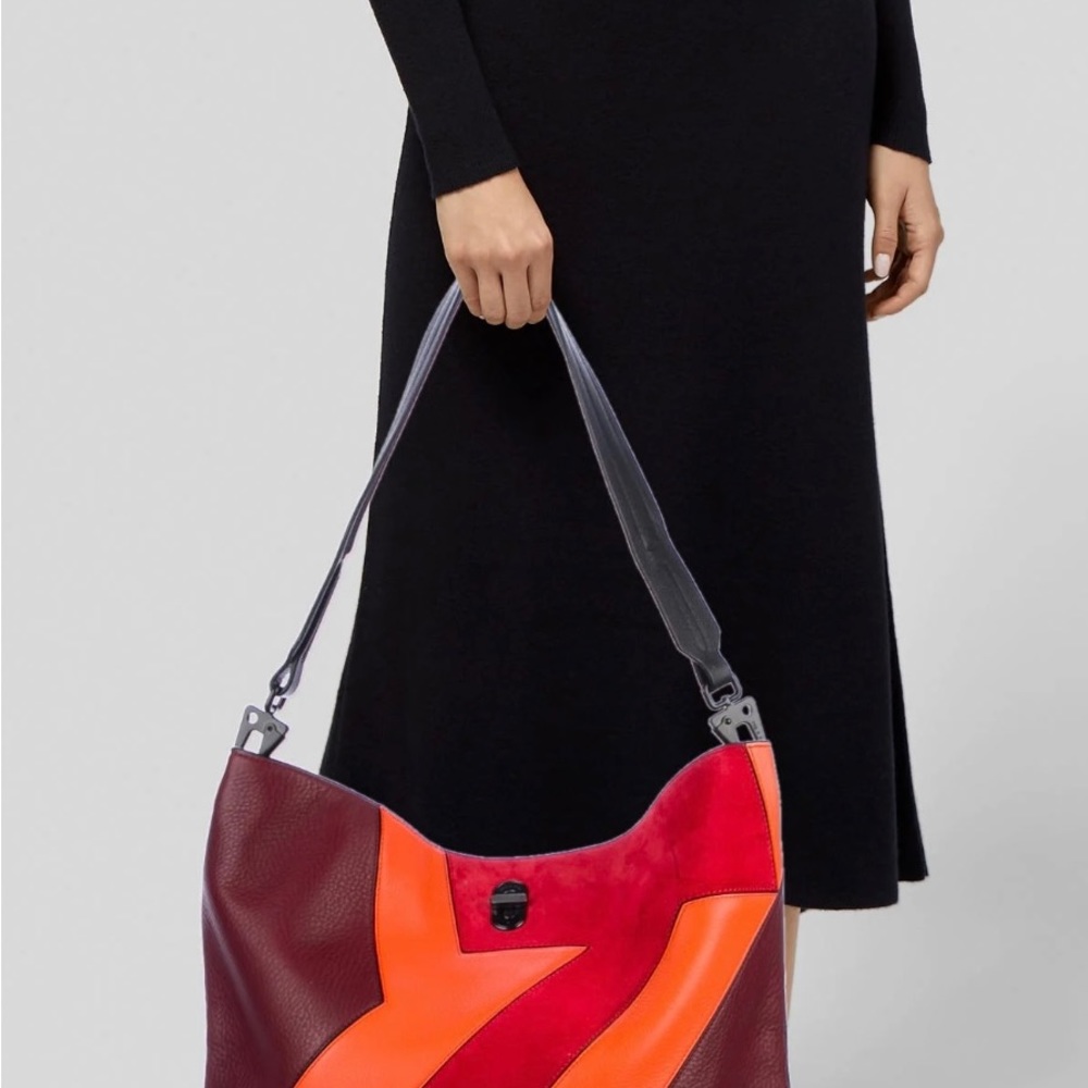 Rag & Bone Sullivan Patchwork Leather Hobo Bag, B… - image 6